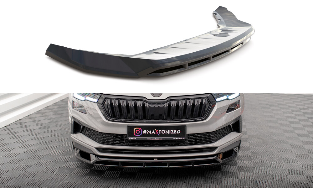 Cup Spoilerlippe Front Ansatz F R Skoda Karoq Sportline Mk Facelift