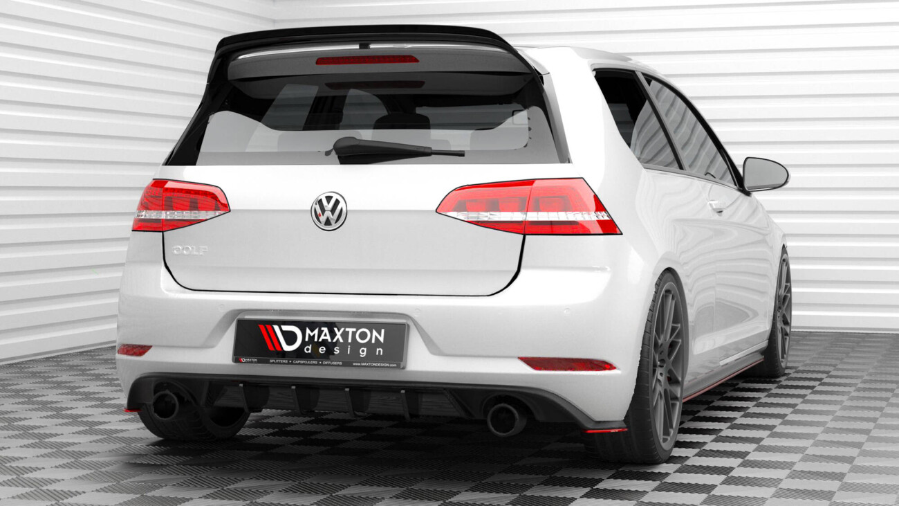 Heck Ansatz Flaps Diffusor V 2 für Volkswagen Golf GTI Mk7 Facelift s