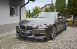 Seitenschweller Ansatz Cup Leisten passend für BMW 6er GRAN COUPÉ schwarz Hochglanz