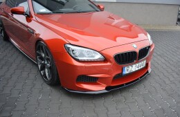 Cup Spoilerlippe Front Ansatz für BMW M6 Gran Coupe / Coupe / Cabriolet F06 / F13 / F12 schwarz Hochglanz