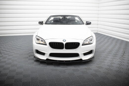 Cup Spoilerlippe Front Ansatz V.1 passend für BMW M6 Gran Coupe / Coupe / Cabriolet F06 / F13 / F12 schwarz Hochglanz