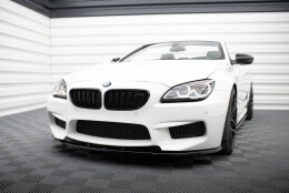 Cup Spoilerlippe Front Ansatz V.1 passend für BMW M6 Gran Coupe / Coupe / Cabriolet F06 / F13 / F12 schwarz Hochglanz