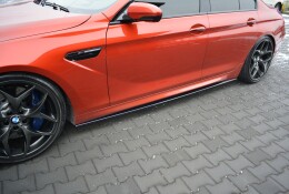 Seitenschweller Ansatz Cup Leisten passend für BMW M6 GRAN COUPÉ schwarz Hochglanz