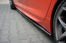 Seitenschweller Ansatz Cup Leisten passend für BMW M6 GRAN COUPÉ schwarz Hochglanz