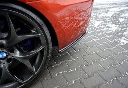 Heck Ansatz Flaps Diffusor für BMW M6 GRAN Coupe schwarz Hochglanz