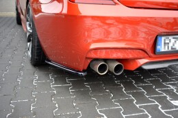 Heck Ansatz Flaps Diffusor passend für BMW M6 Gran Coupe / Coupe / Cabriolet F06 / F13 / F12 schwarz Hochglanz