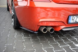 Heck Ansatz Flaps Diffusor für BMW M6 GRAN Coupe Carbon Look