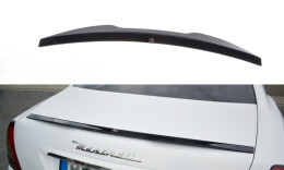 Heck Spoiler Aufsatz Abrisskante für Maserati QUATTROPORTE MK5 FL schwarz Hochglanz