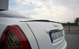 Heck Spoiler Aufsatz Abrisskante passend für Maserati QUATTROPORTE MK5 FL schwarz Hochglanz
