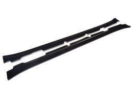 Seitenschweller Ansatz Cup Leisten passend für MASERATI QUATTROPORTE MK5 FACELIFT schwarz Hochglanz