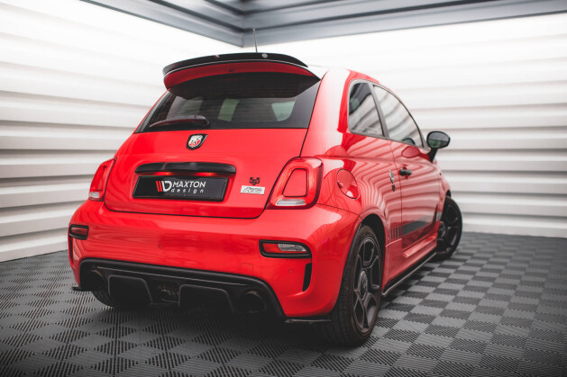 Heck Spoiler Aufsatz Abrisskante für Abarth 595 Mk1 FL schwarz Hochglanz