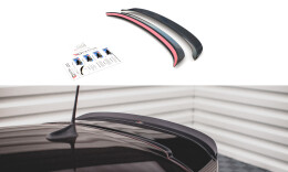 Heck Spoiler Aufsatz Abrisskante passend für Abarth 595 Mk1 Facelift schwarz Hochglanz