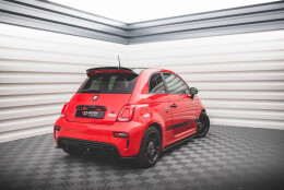 Heck Ansatz Flaps Diffusor passend für Abarth 595 Mk1 Facelift schwarz Hochglanz