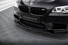 Cup Spoilerlippe Front Ansatz passend für BMW M5 F10/ F11 schwarz Hochglanz