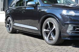 Seitenschweller Ansatz Cup Leisten passend für Audi SQ7 / Q7 S-Line Mk.2 schwarz Hochglanz