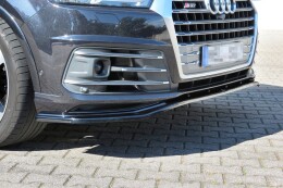 Cup Spoilerlippe Front Ansatz für Audi SQ7 / Q7 S-Line Mk.2 schwarz Hochglanz