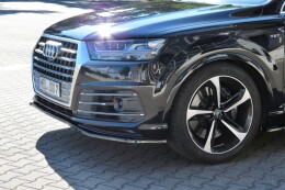 Cup Spoilerlippe Front Ansatz passend für Audi SQ7 / Q7 S-Line Mk.2 schwarz Hochglanz