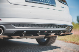 Heck Ansatz Diffusor für Audi A5 S-Line F5 Coupe / Sportback Carbon Look