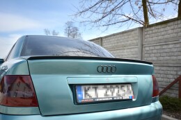 Heck Spoiler Aufsatz Abrisskante passend für Audi A4 / S4 B5 Limousine schwarz Hochglanz