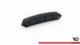 Heck Ansatz Diffusor V.1 passend für Skoda Octavia RS Mk3 / Mk3 FL Hatchback / Kombi schwarz Hochglanz