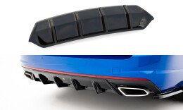 Street+ Heck Ansatz Diffusor V.1 passend für Skoda Octavia RS Mk3 / Mk3 FL Hatchback / Kombi schwarz Hochglanz