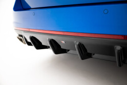 Street+ Heck Ansatz Diffusor V.1 passend für Skoda Octavia RS Mk3 / Mk3 FL Hatchback / Kombi schwarz Hochglanz