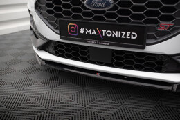 Cup Spoilerlippe Front Ansatz V.2 passend für Ford Focus ST / ST-Line Mk4 Facelift schwarz Hochglanz