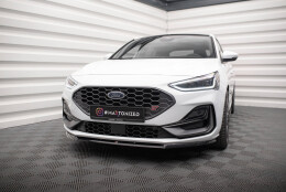 Cup Spoilerlippe Front Ansatz V.2 passend für Ford Focus ST / ST-Line Mk4 Facelift schwarz Hochglanz