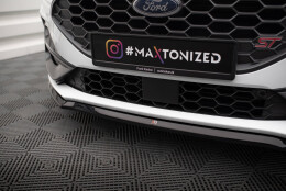 Cup Spoilerlippe Front Ansatz V.3 passend für Ford Focus ST / ST-Line Mk4 Facelift schwarz Hochglanz