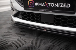 Cup Spoilerlippe Front Ansatz V.4 passend für Ford Focus ST / ST-Line Mk4 Facelift schwarz Hochglanz
