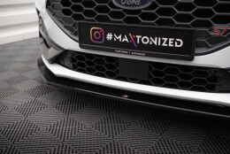 Cup Spoilerlippe Front Ansatz V.6 passend für Ford Focus ST / ST-Line Mk4 Facelift schwarz Hochglanz