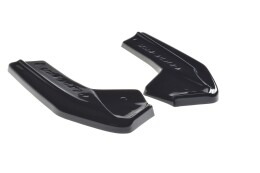 Street+ Heck Ansatz Flaps V.2 passend für Ford Focus Hatchabck ST-Line schwarz Hochglanz