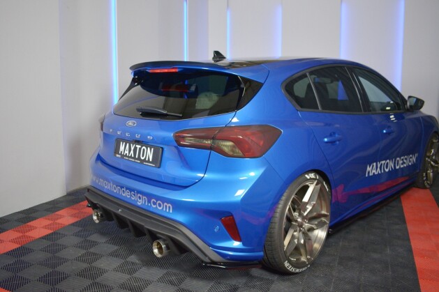 Heck Spoiler Aufsatz Abrisskante V.2 passend für Ford Focus Hatchback ST-Line Mk4 schwarz Hochglanz