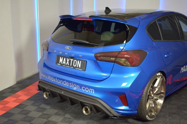 Heck Spoiler Aufsatz Abrisskante V.3 passend für Ford Focus Hatchback ST-Line Mk4 schwarz Hochglanz