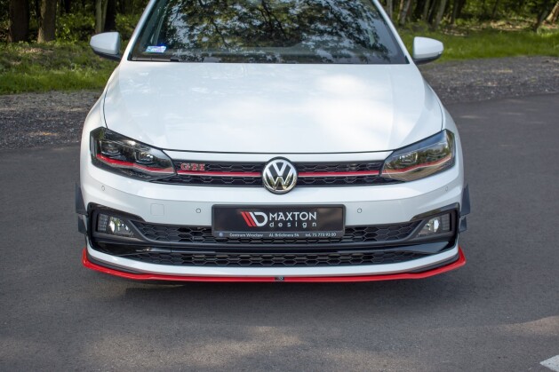 Cup Spoilerlippe Front Ansatz V.2 passend für VW POLO MK6 GTI Carbon Look