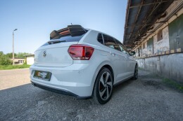 Heck Ansatz Flaps Diffusor für VW POLO MK6 GTI schwarz Hochglanz