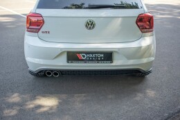 Heck Ansatz Flaps Diffusor für VW POLO MK6 GTI schwarz Hochglanz