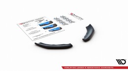 Heck Ansatz Flaps Diffusor passend für VW Polo GTI Mk6 schwarz Hochglanz