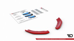 Heck Ansatz Flaps Diffusor passend für VW Polo GTI Mk6 schwarz Hochglanz