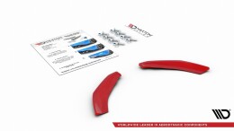 Heck Ansatz Flaps Diffusor passend für VW Polo GTI Mk6 schwarz Hochglanz