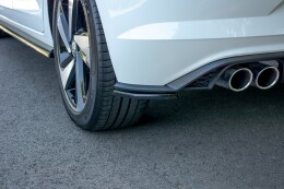 Heck Ansatz Flaps Diffusor passend für VW Polo GTI Mk6 schwarz Hochglanz