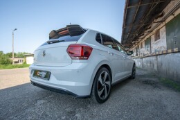 Heck Spoiler Aufsatz Abrisskante für VW Polo GTI / R-line Mk6 schwarz Hochglanz