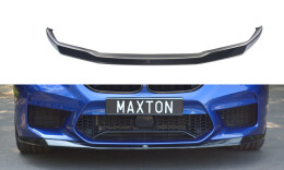 Cup Spoilerlippe Front Ansatz V.1 passend für BMW M5 F90 schwarz Hochglanz