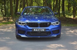 Cup Spoilerlippe Front Ansatz V.1 passend für BMW M5 F90 schwarz Hochglanz