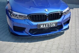 Cup Spoilerlippe Front Ansatz V.2 passend für BMW M5 F90 schwarz Hochglanz