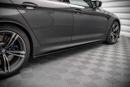 Seitenschweller Ansatz Cup Leisten passend für BMW M5 F90 schwarz Hochglanz