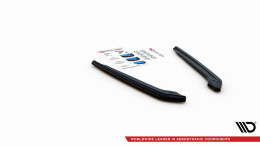 Heck Ansatz Flaps Diffusor passend für BMW M5 F90 schwarz Hochglanz