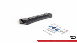 Mittlerer Cup Diffusor Heck Ansatz passend für BMW M5 F90 schwarz Hochglanz