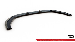 Cup Spoilerlippe Front Ansatz V.1 passend für Audi RS4 B9 schwarz Hochglanz