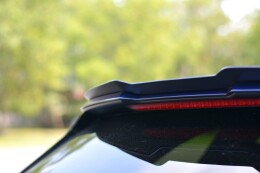 Heck Spoiler Aufsatz Abrisskante für Audi RS4 B9 Avant schwarz Hochglanz